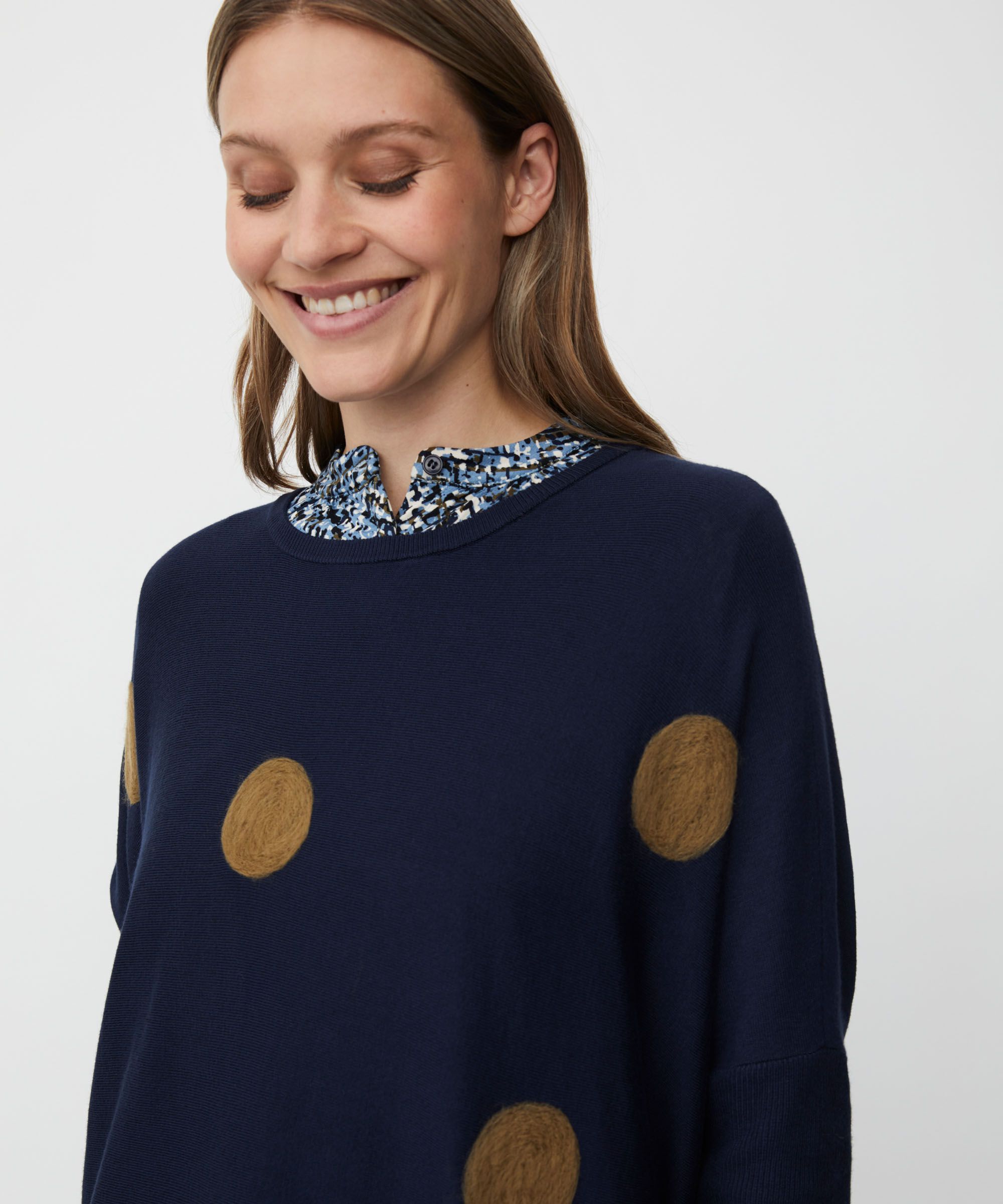 Fanasi Topp, Navy Blazer