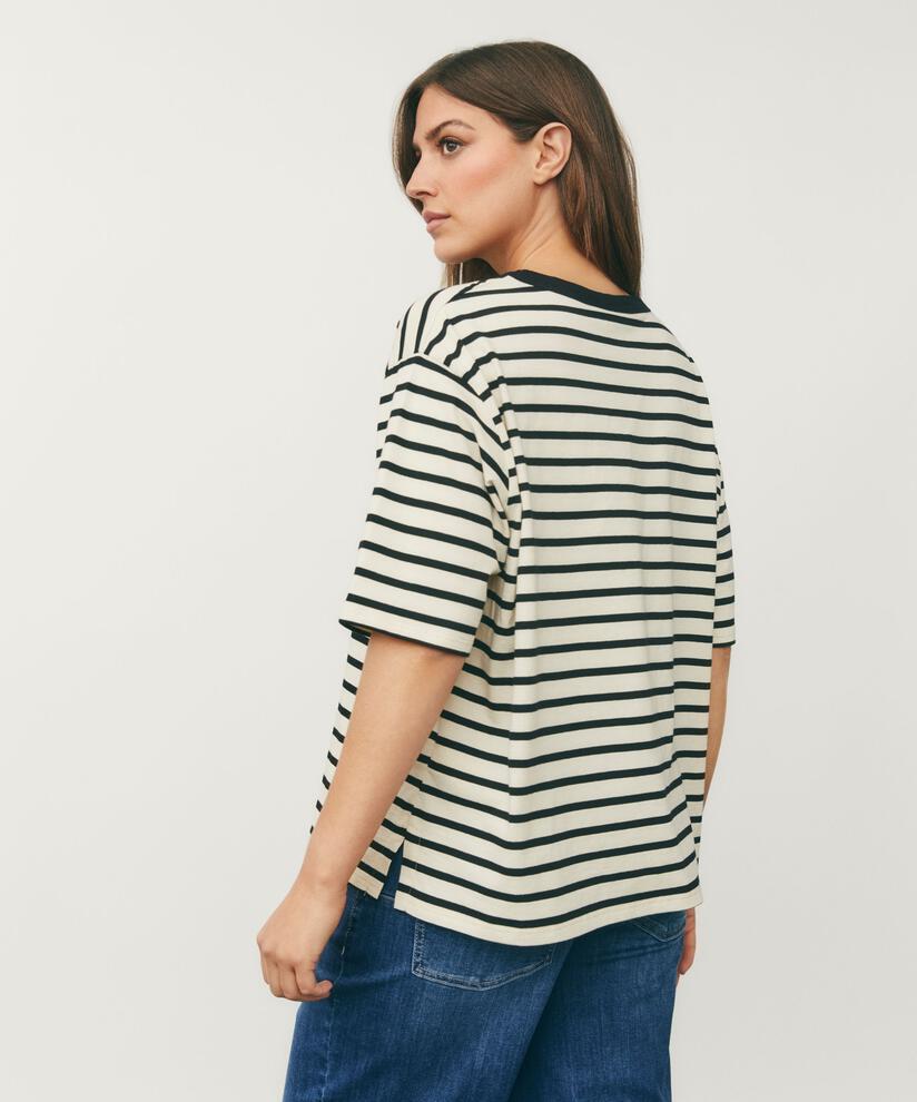 Doreann Jersey Topp, Black