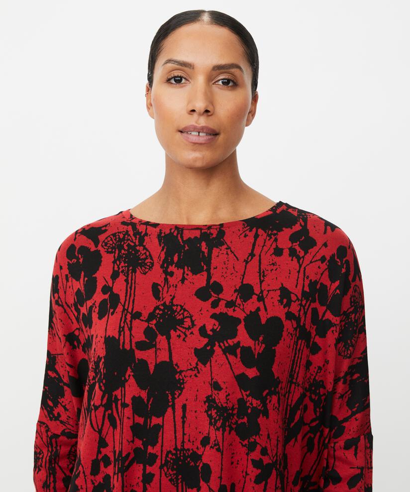 Barr JERSEY Topp, Scarlet Sage