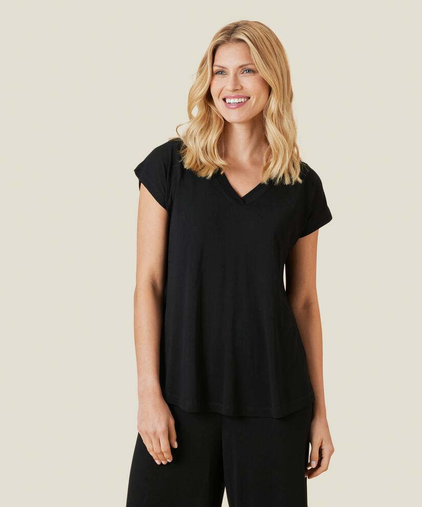 Efa JERSEY Topp, Black