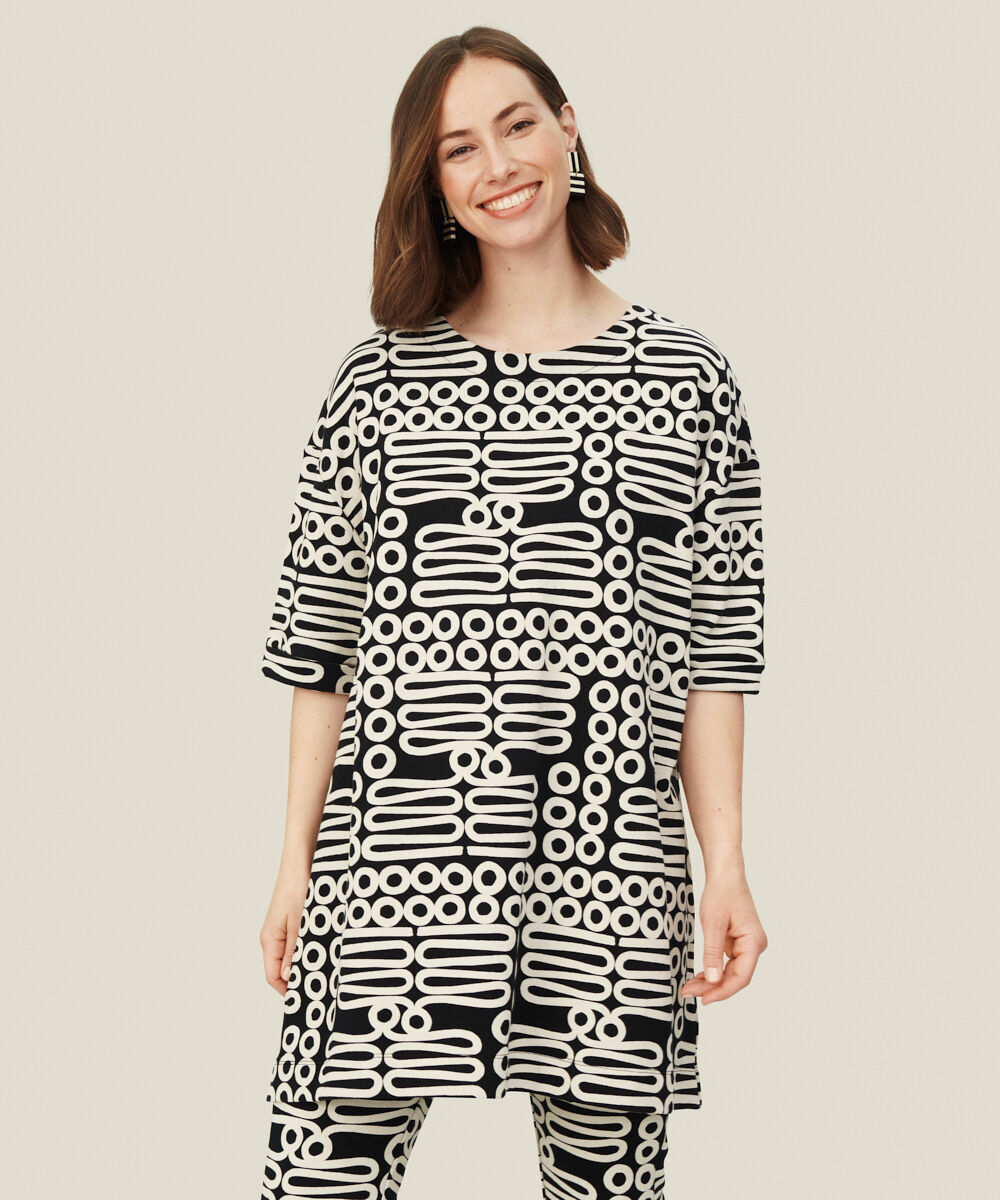 GASLA JERSEY TUNIKA, Black