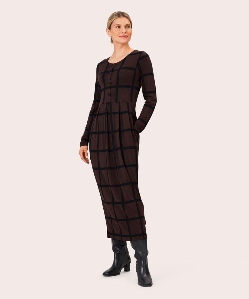 Nilana JERSEY Klänning, Coffee Bean