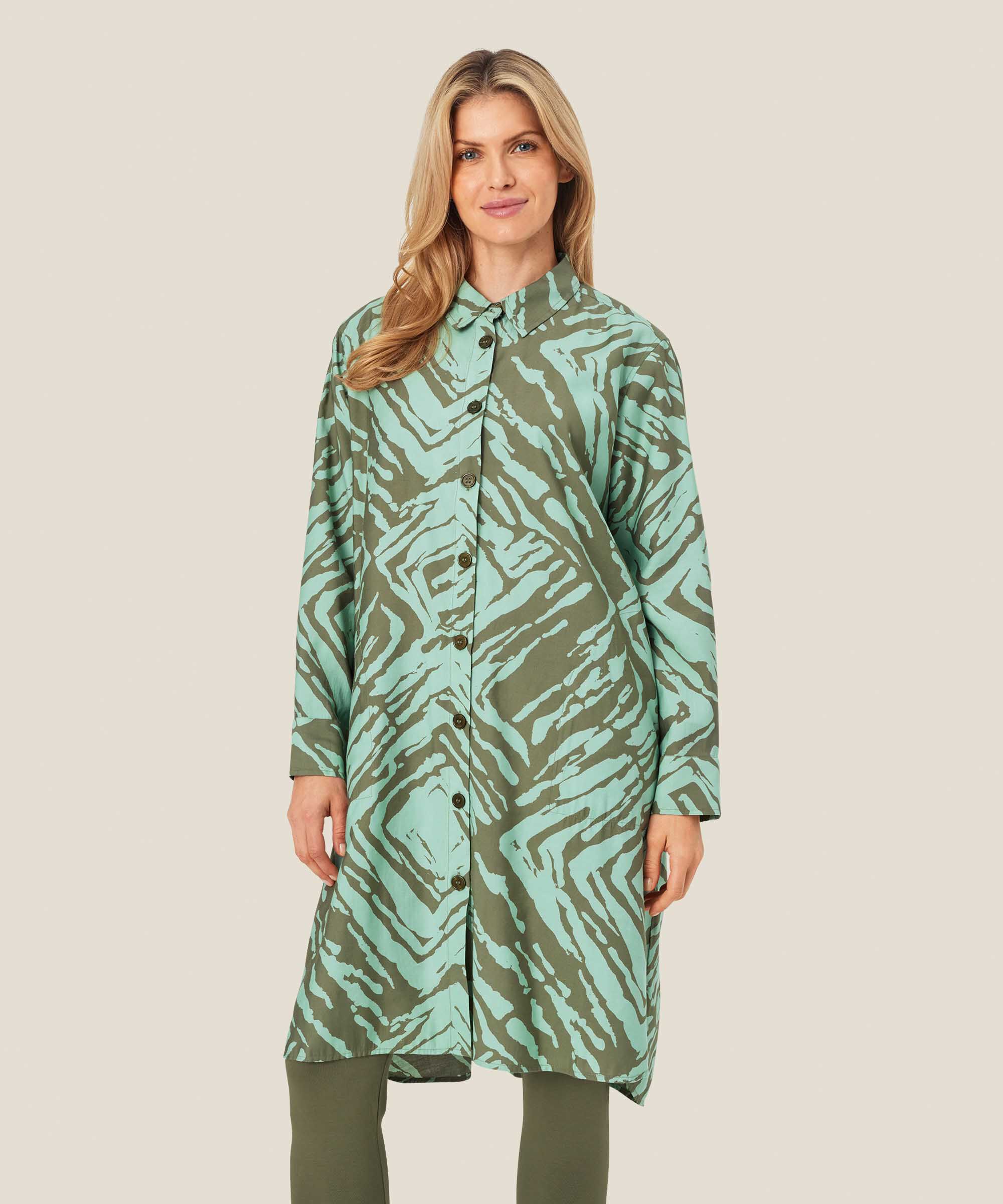 Ninel Skjortklänning, D. Lichen Green
