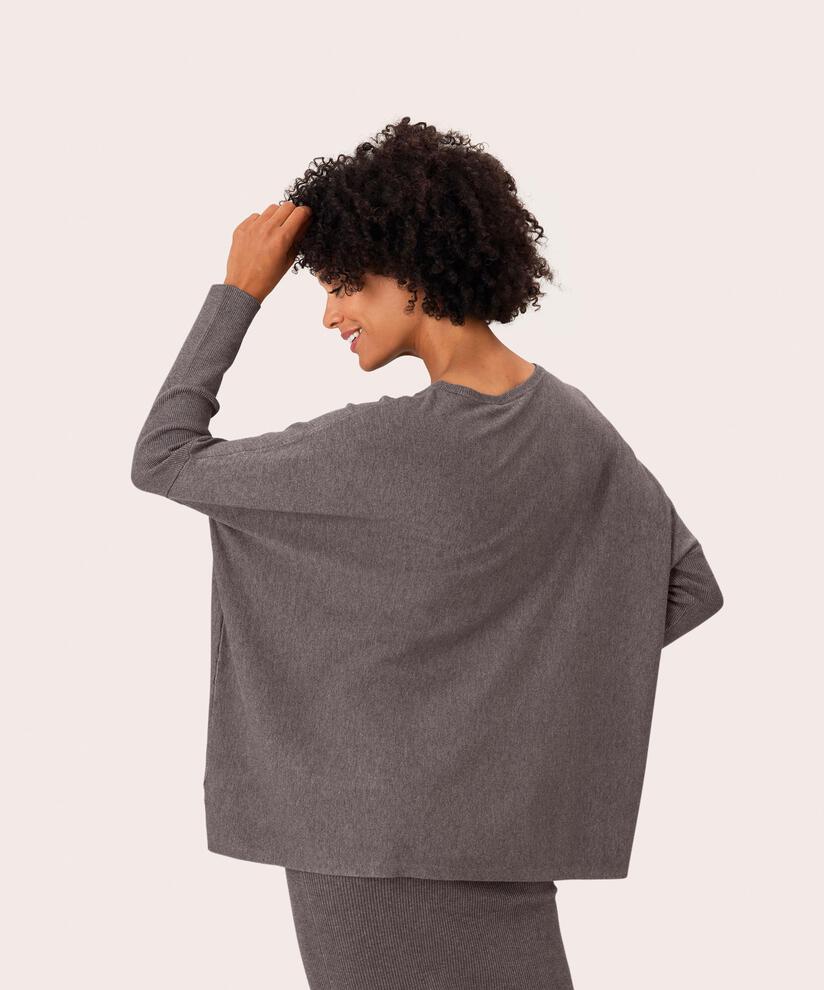 Fanasi Topp, Brown melange, hi-res