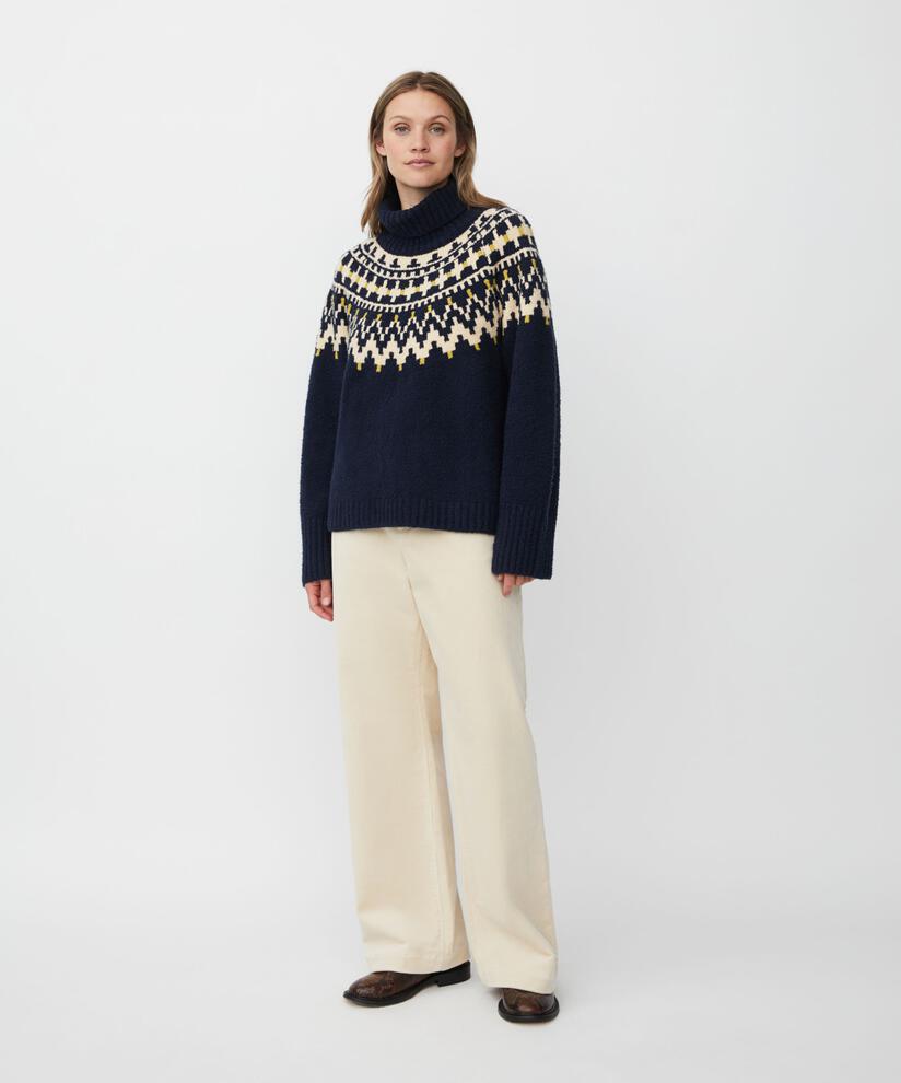 Fatima topp, Navy Blazer