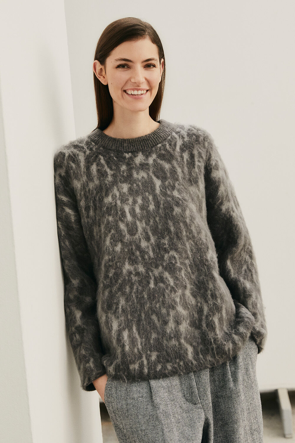 Fionna ull topp - Magnet, Pirethia Byxor - Black