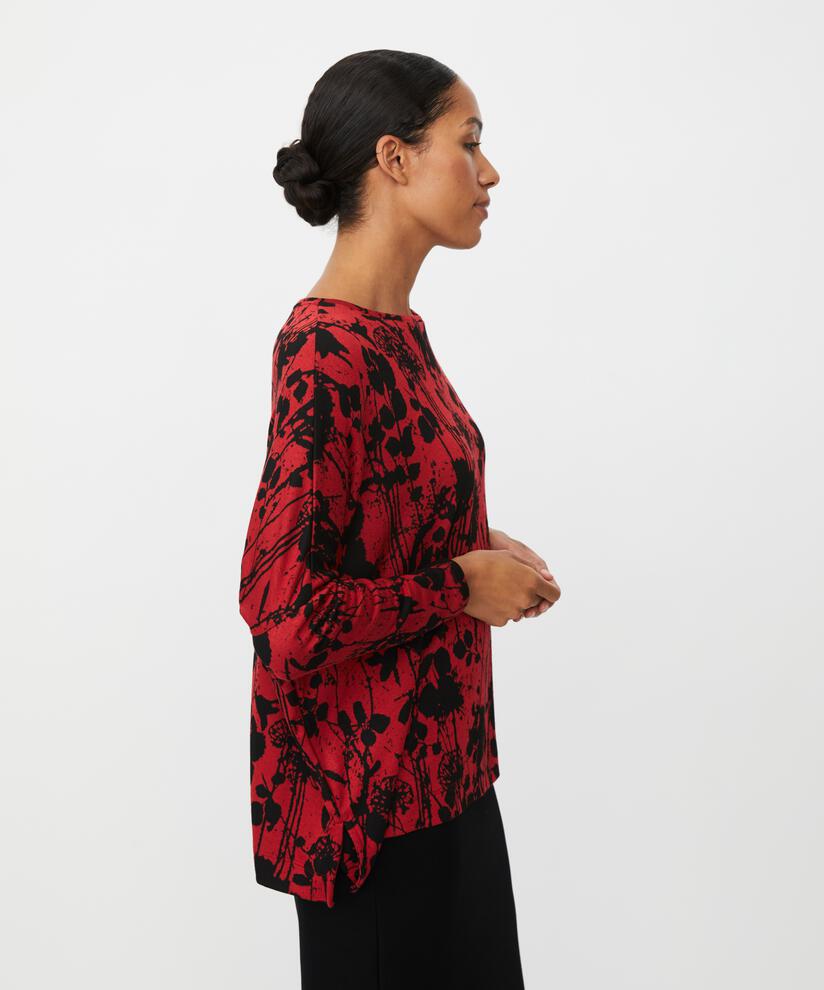 Barr JERSEY Topp, Scarlet Sage
