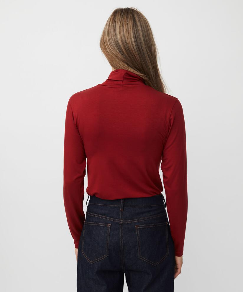 Brooklyn JERSEY Topp, Red Dahlia