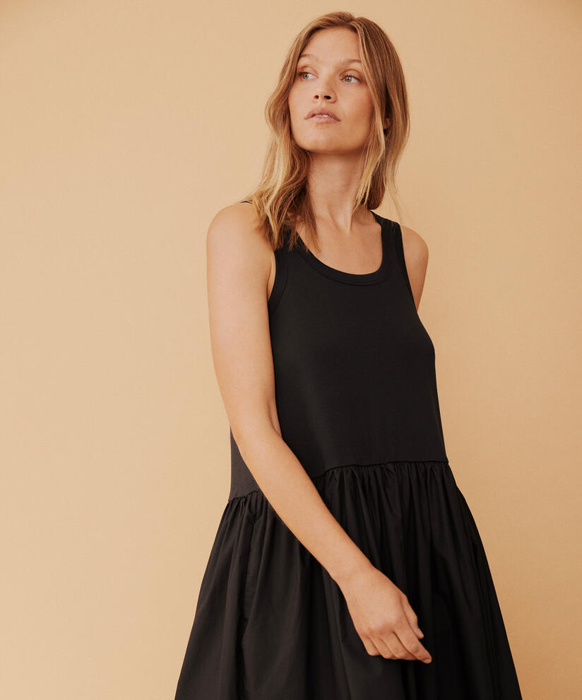 Naha JERSEY Klänning, Black