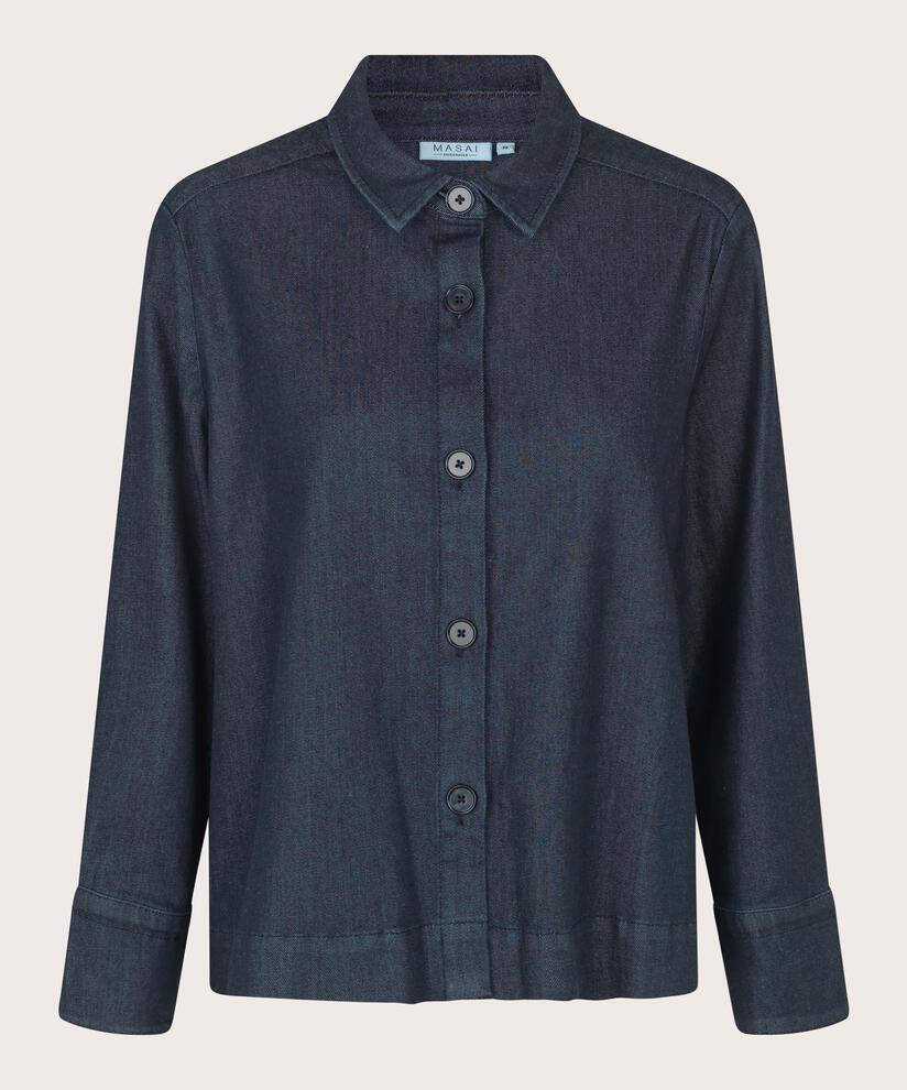 Iowa Jeansskjorta, Dark Denim