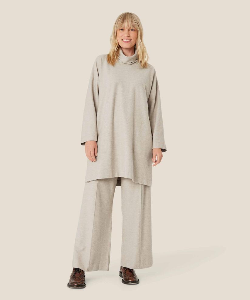 Pilvi JERSEY Byxor, Beige melange