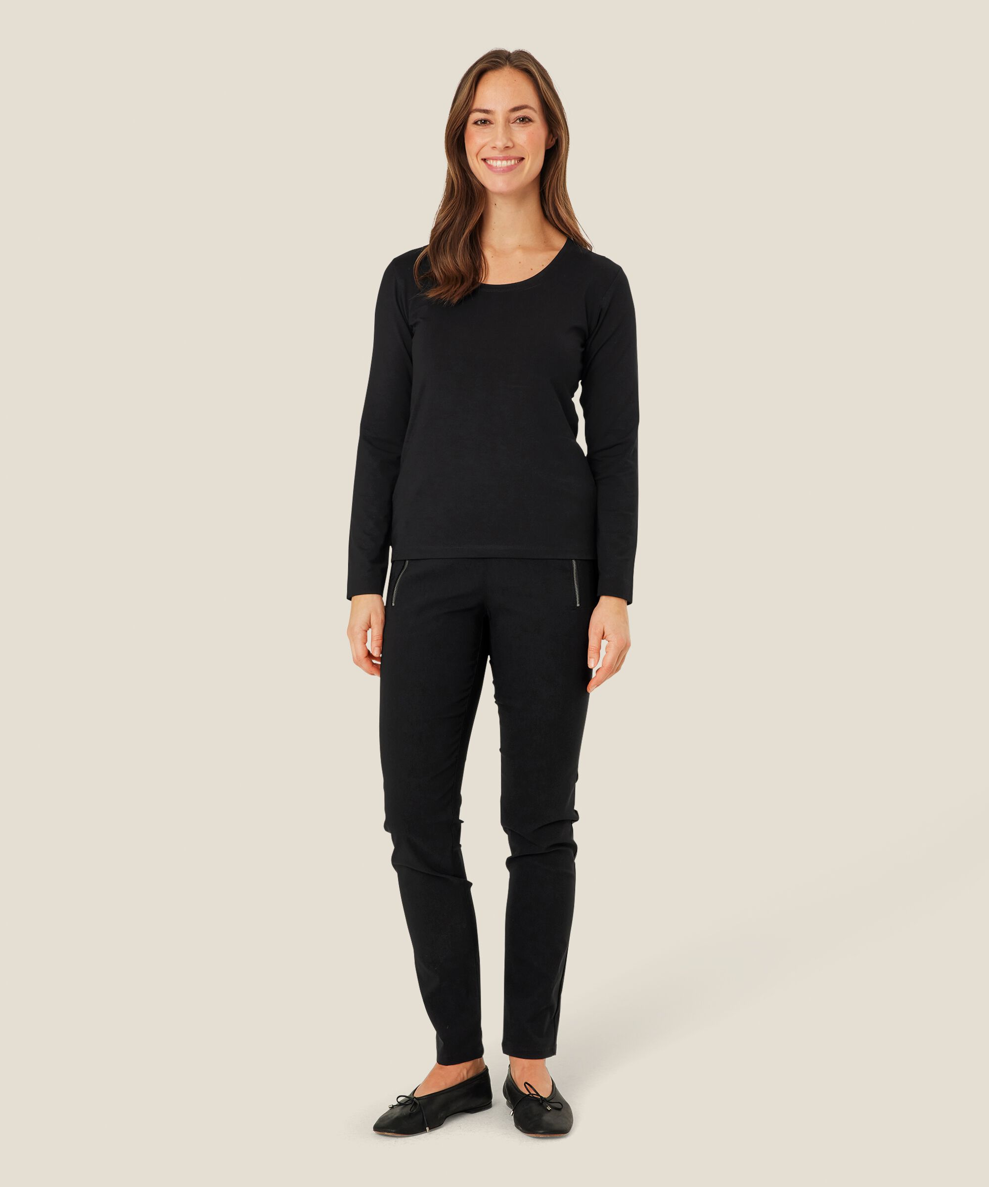 Creama JERSEY Topp, Black