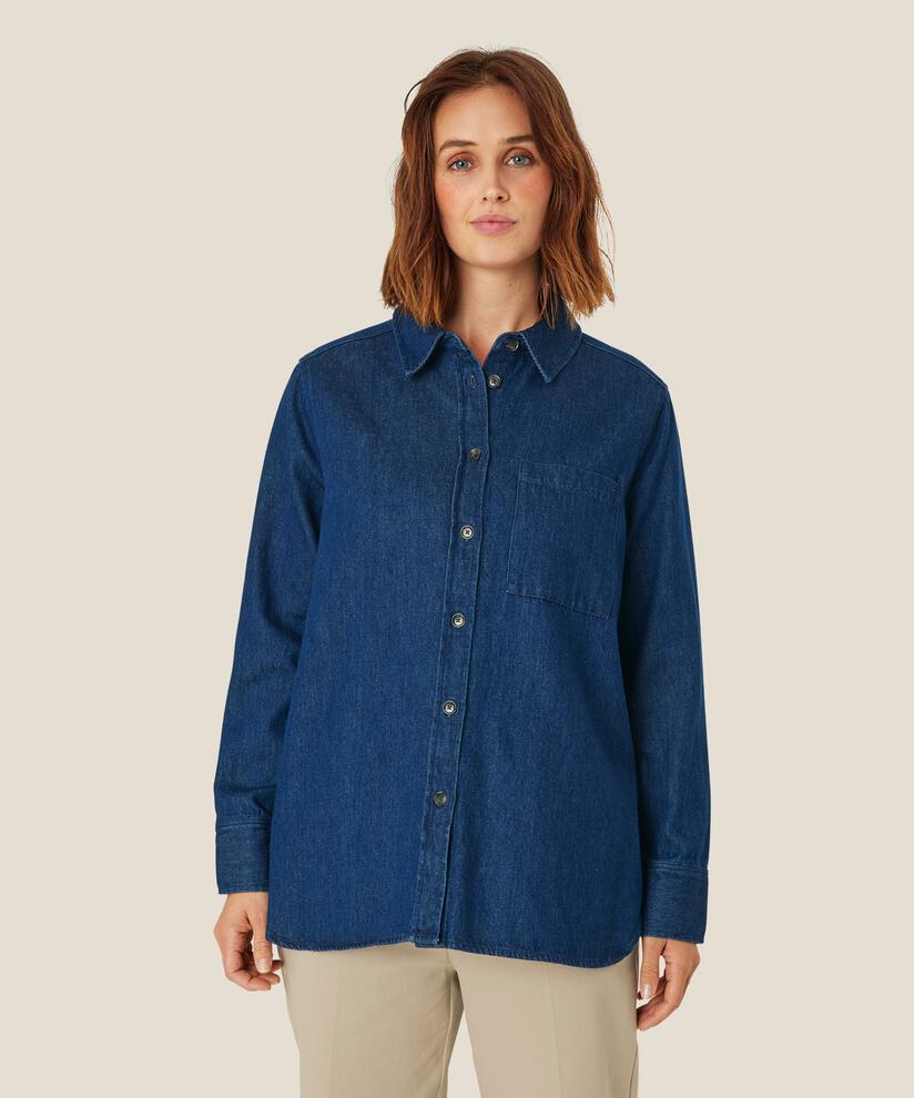Indiba Skjorta, Dark Denim
