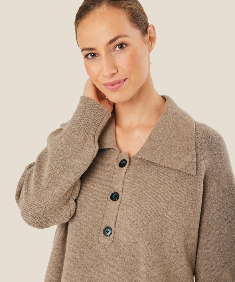 Faye Strikkegenser, Mink melange