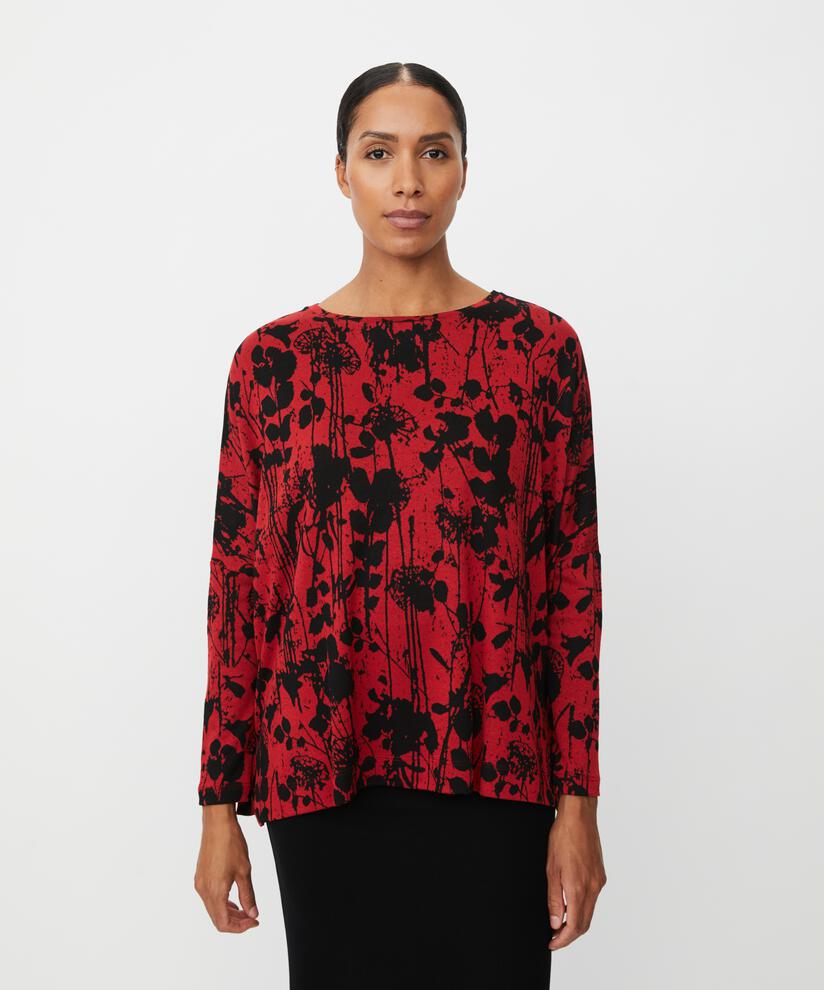 Barr JERSEY Topp, Scarlet Sage
