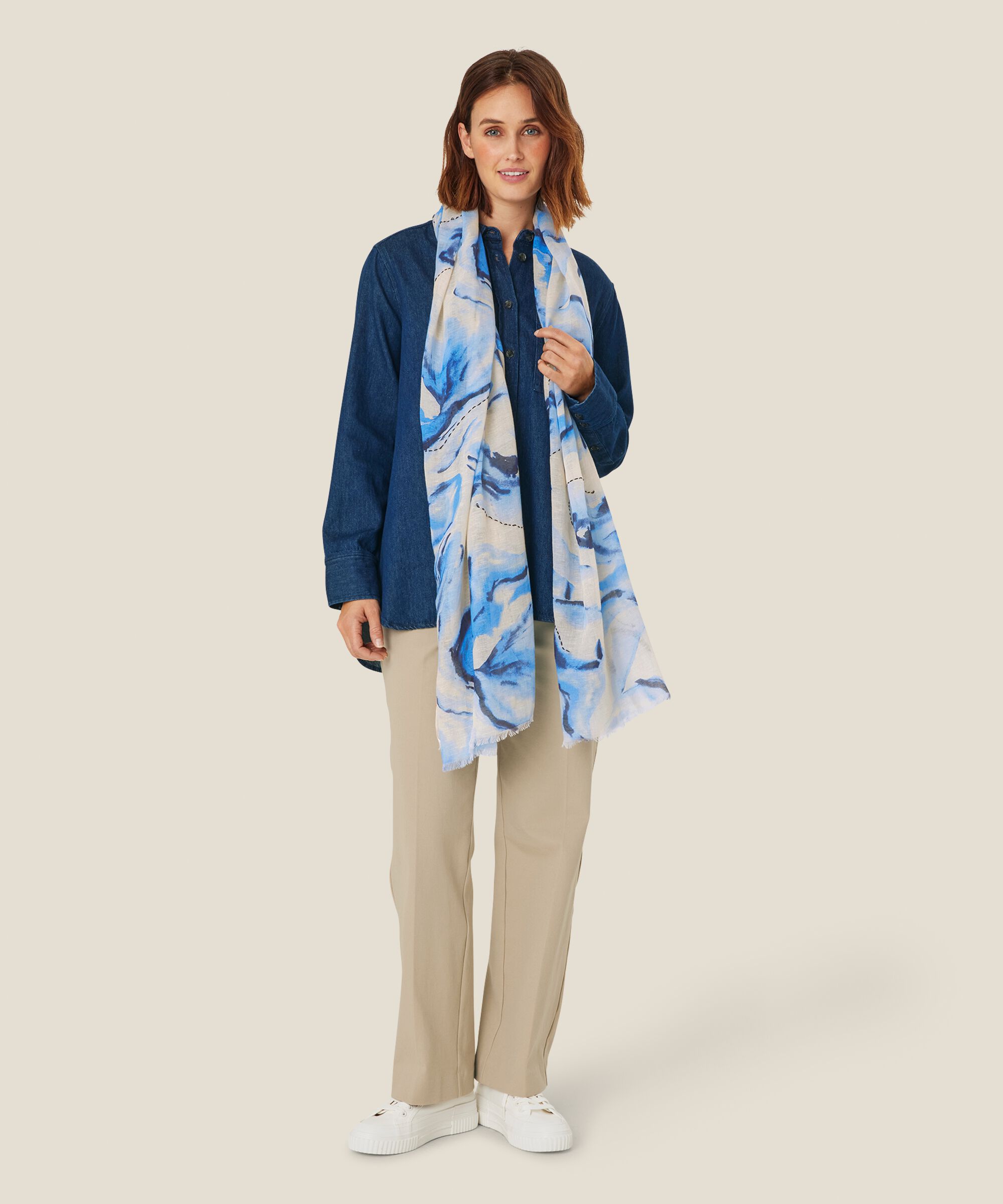 Azita Scarf, Powder Blue