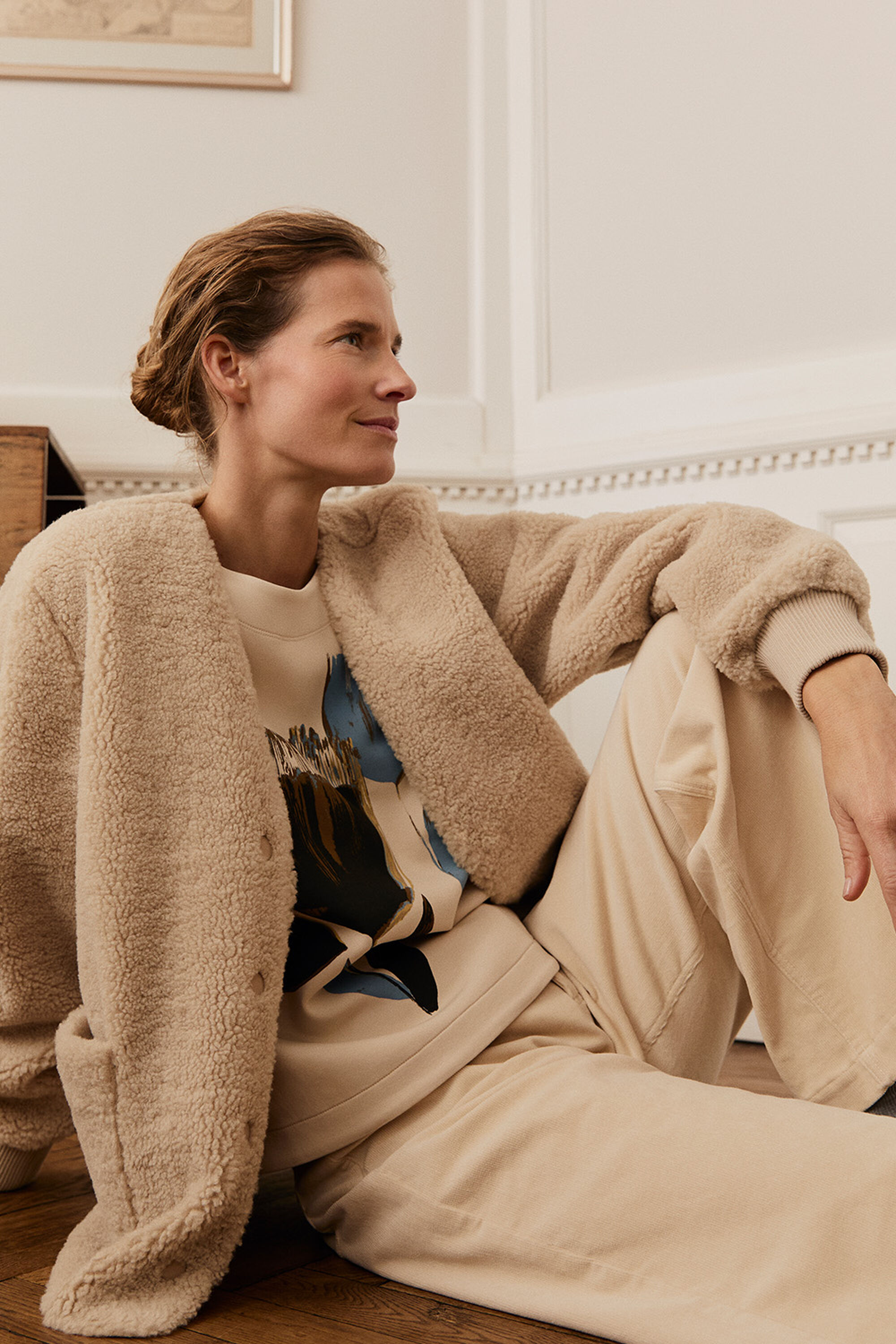 Junte Teddy FleeceJacka - Fog, Desvon JERSEY topp - Fog, Philine Byxor - Fog