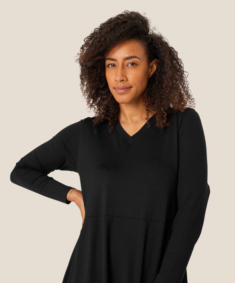 Natsuko JERSEY Klänning, Black