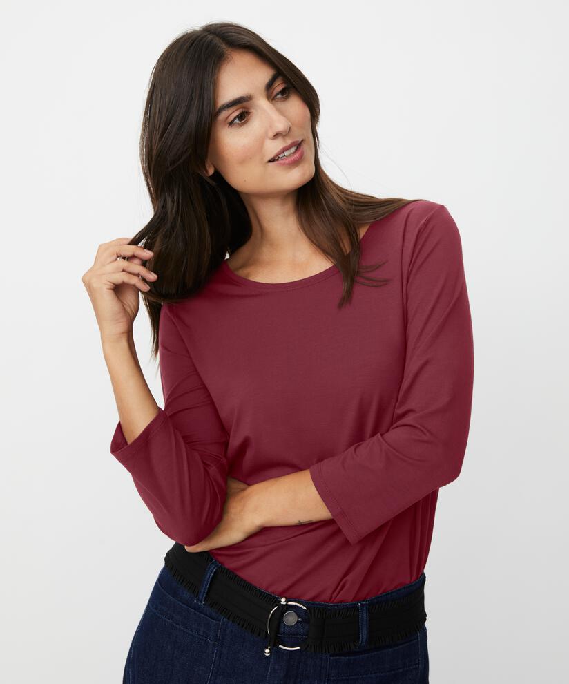 Cecille JERSEY Topp, Tawny Port