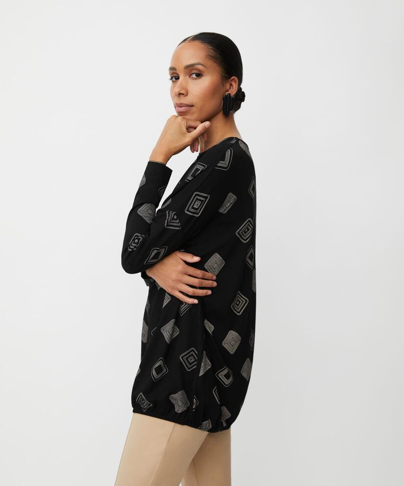 Baggy JERSEY topp, Black