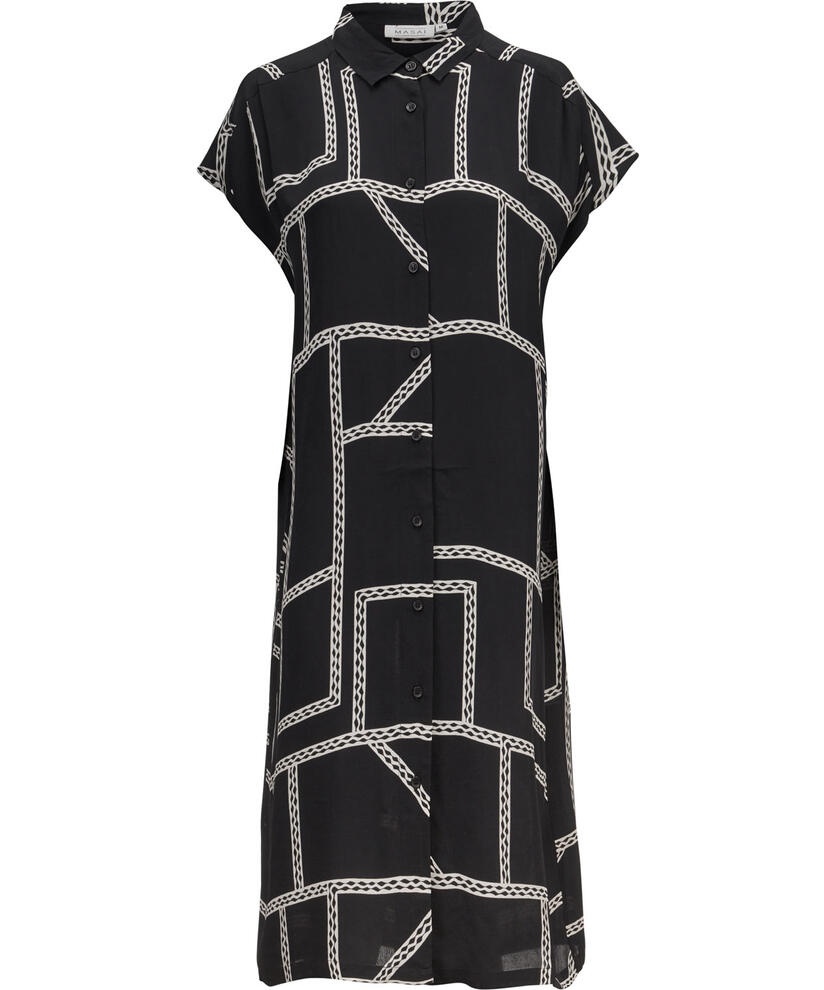 NELLA SKJORTKLÄNNING, Black