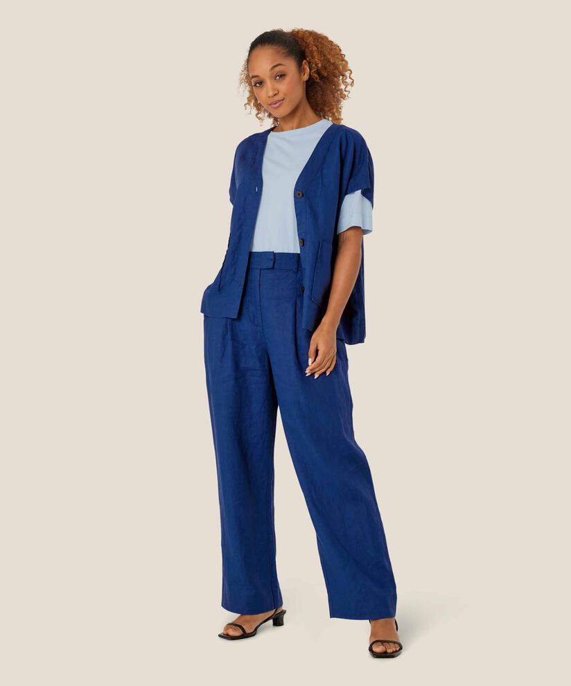 Idoro Skjorta, Navy Peony