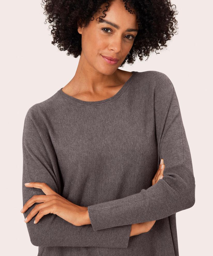 Fanasi Topp, Brown melange, hi-res