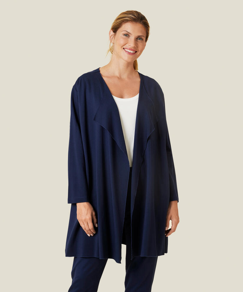 JENAMA JERSEY JACKA, Navy Blazer