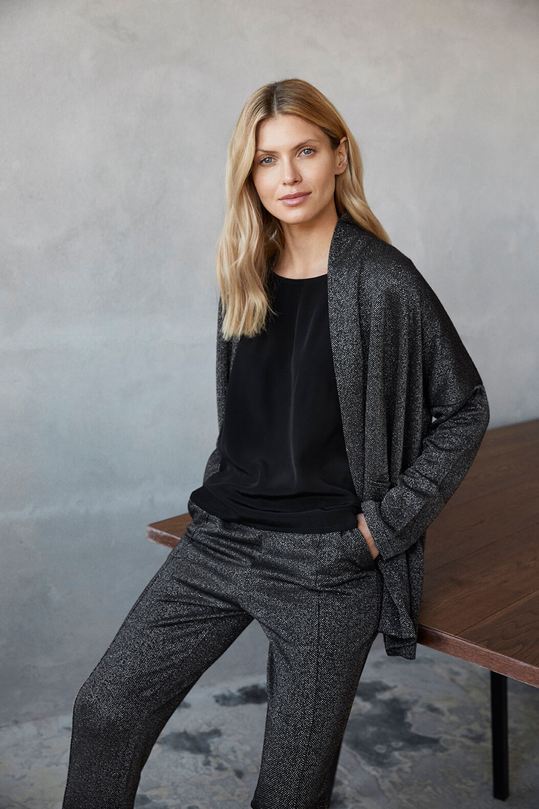 JOETTE JERSEY KOFTA, Black