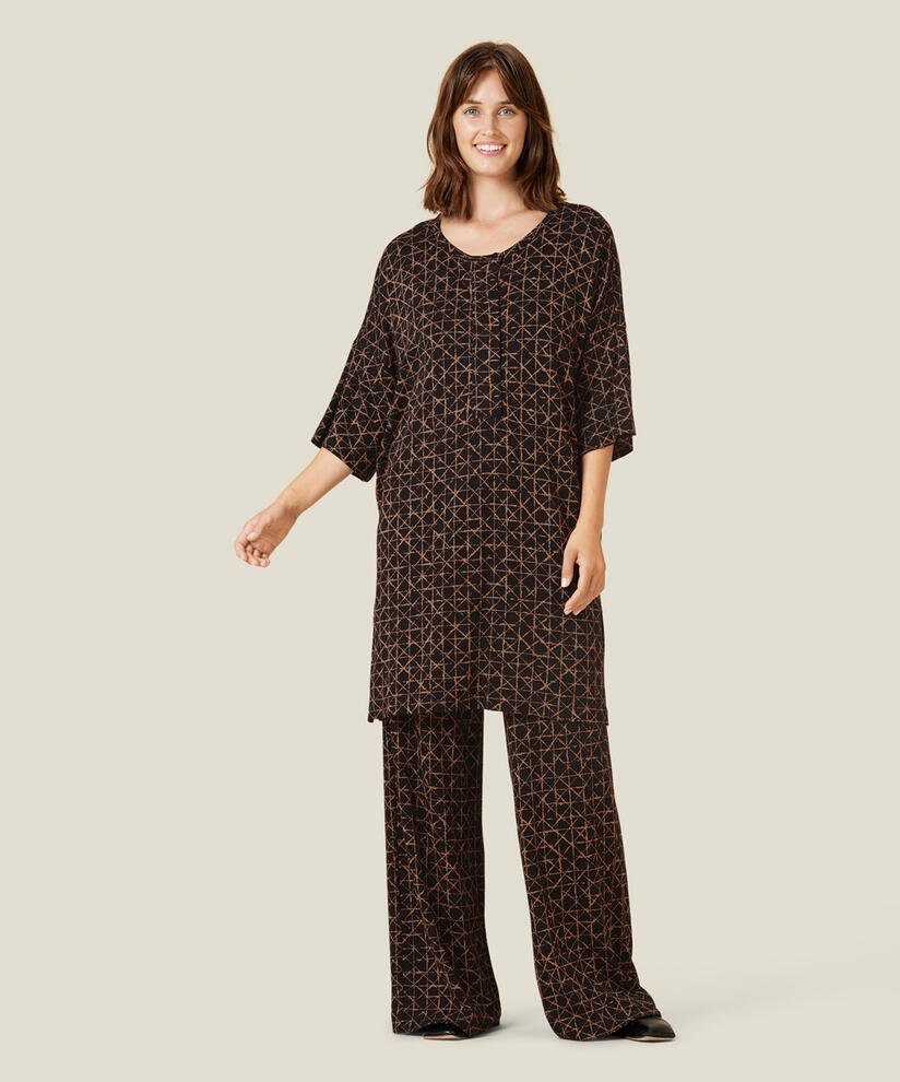 PIRISTA JERSEY BYXOR, Tobacco Brown