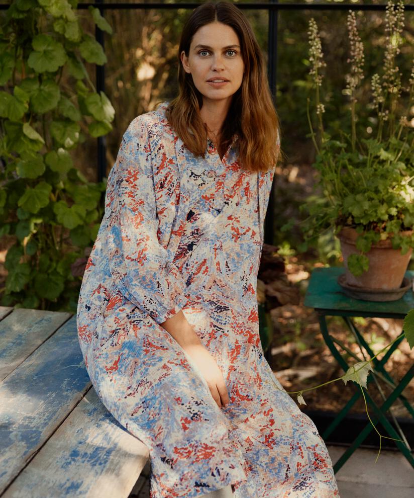 Nishat Klänning, Orange com