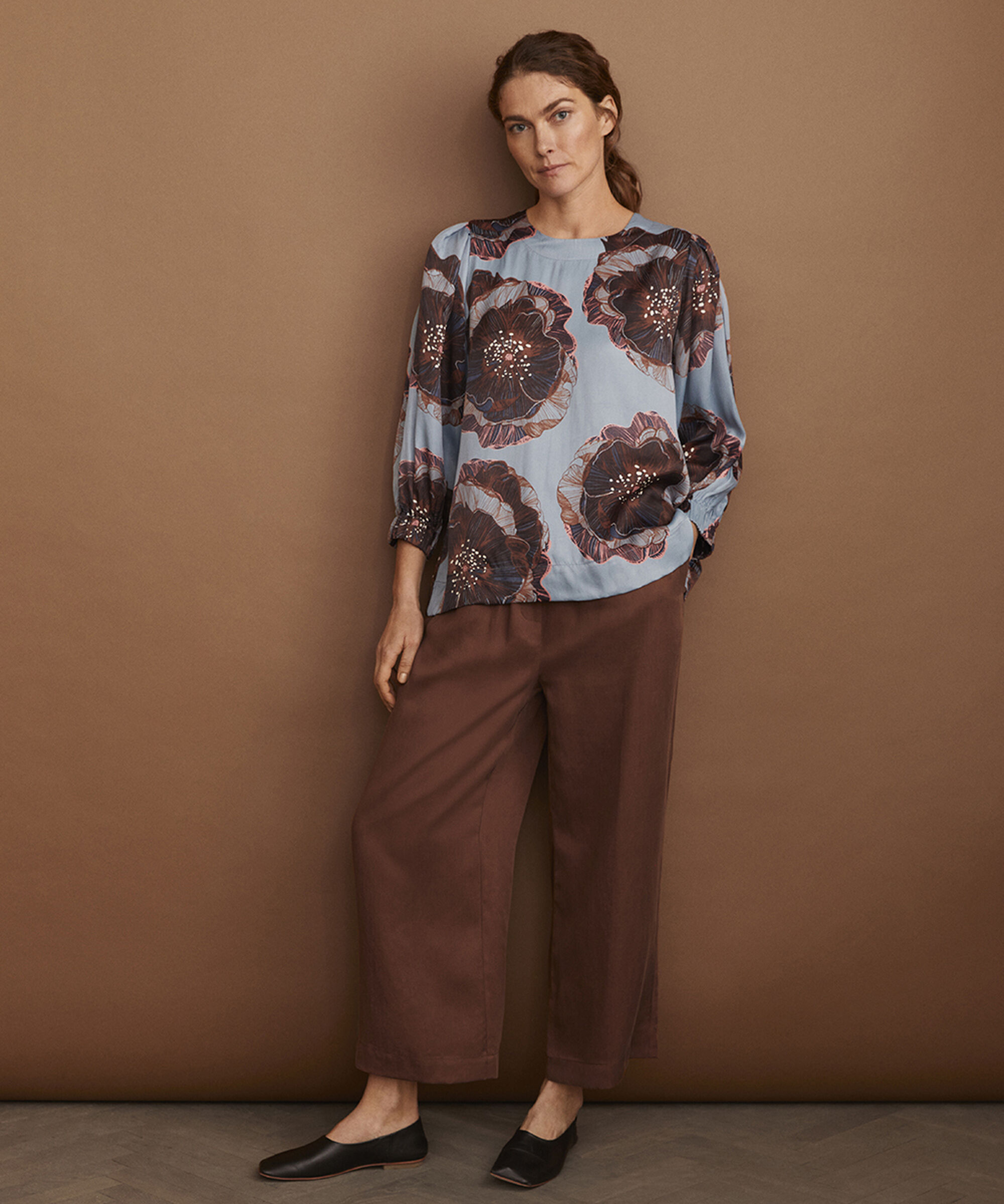 BRISA TOPP, Faded Denim