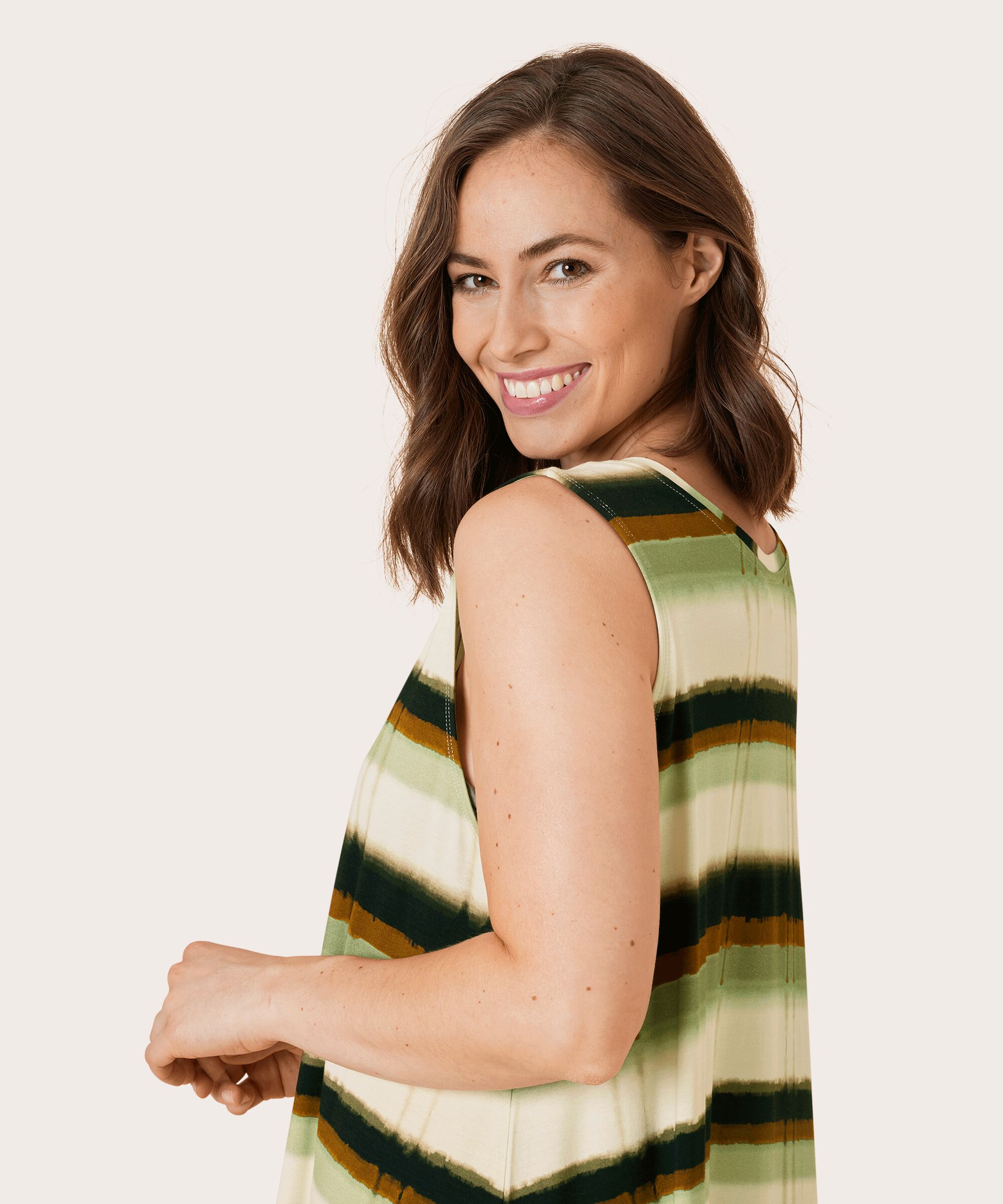 OFINA JERSEY KLÄNNING, Desert sage