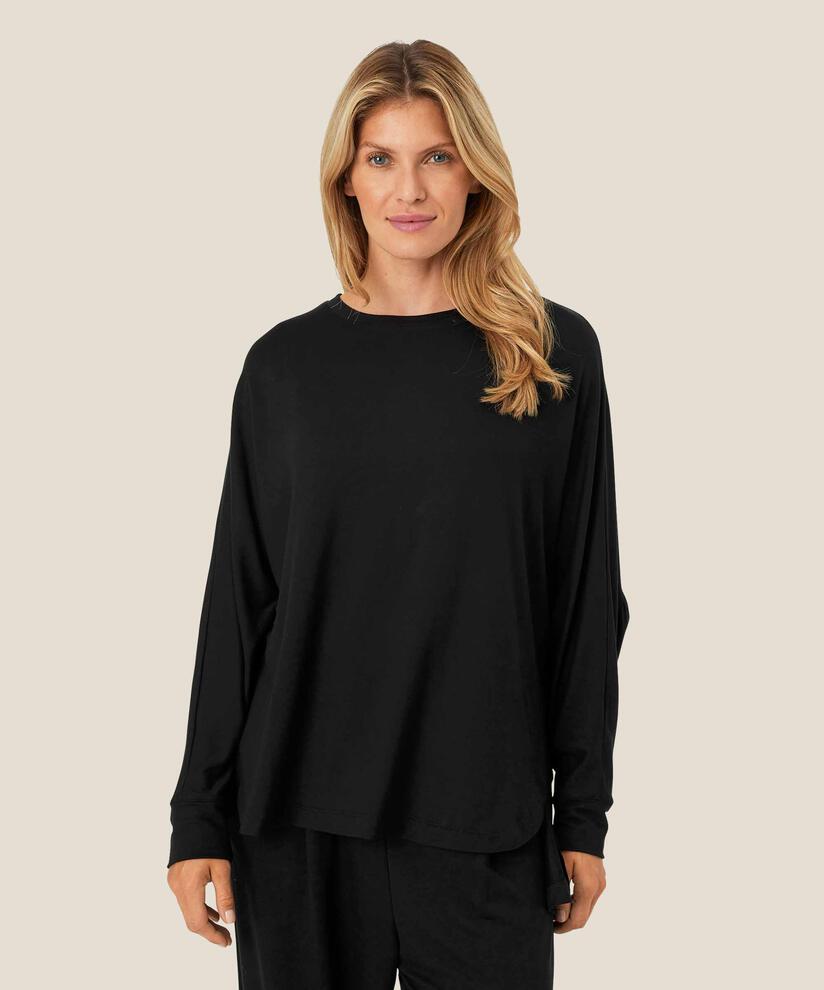 Dema Jersey Topp, Black