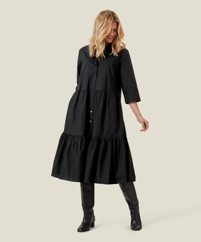 NYDILLA SKJORTKLÄNNING, Black
