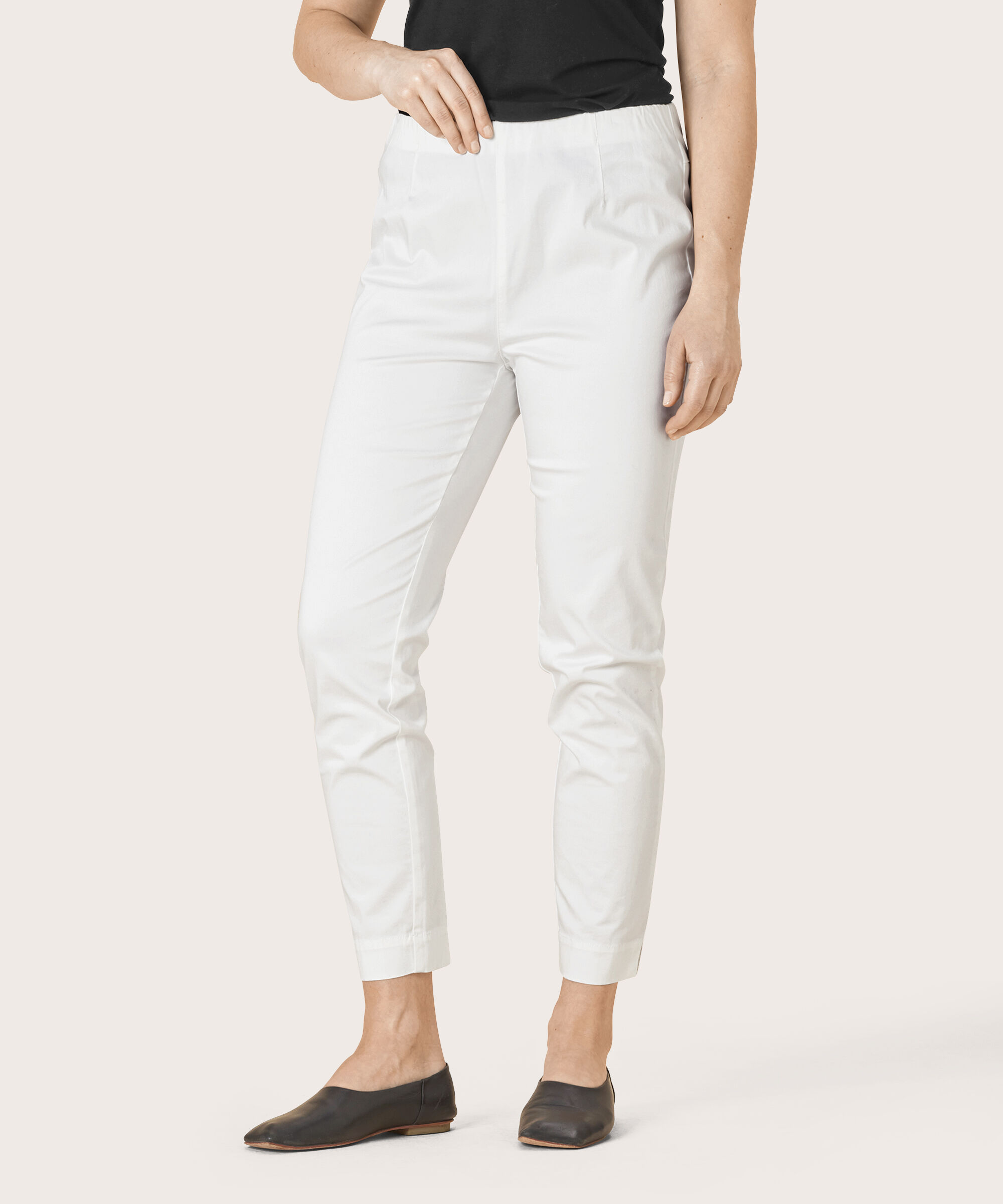 POPPY CROPPED BYXOR, White