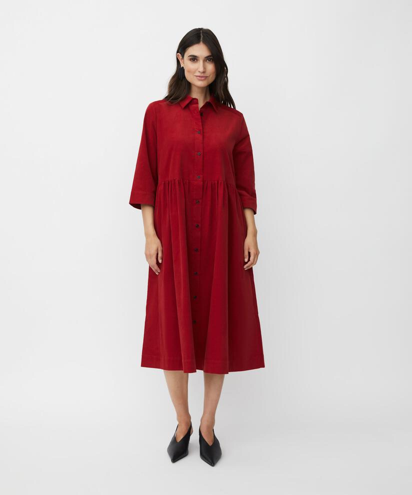 Nynisla Skjortklänning, Red Dahlia