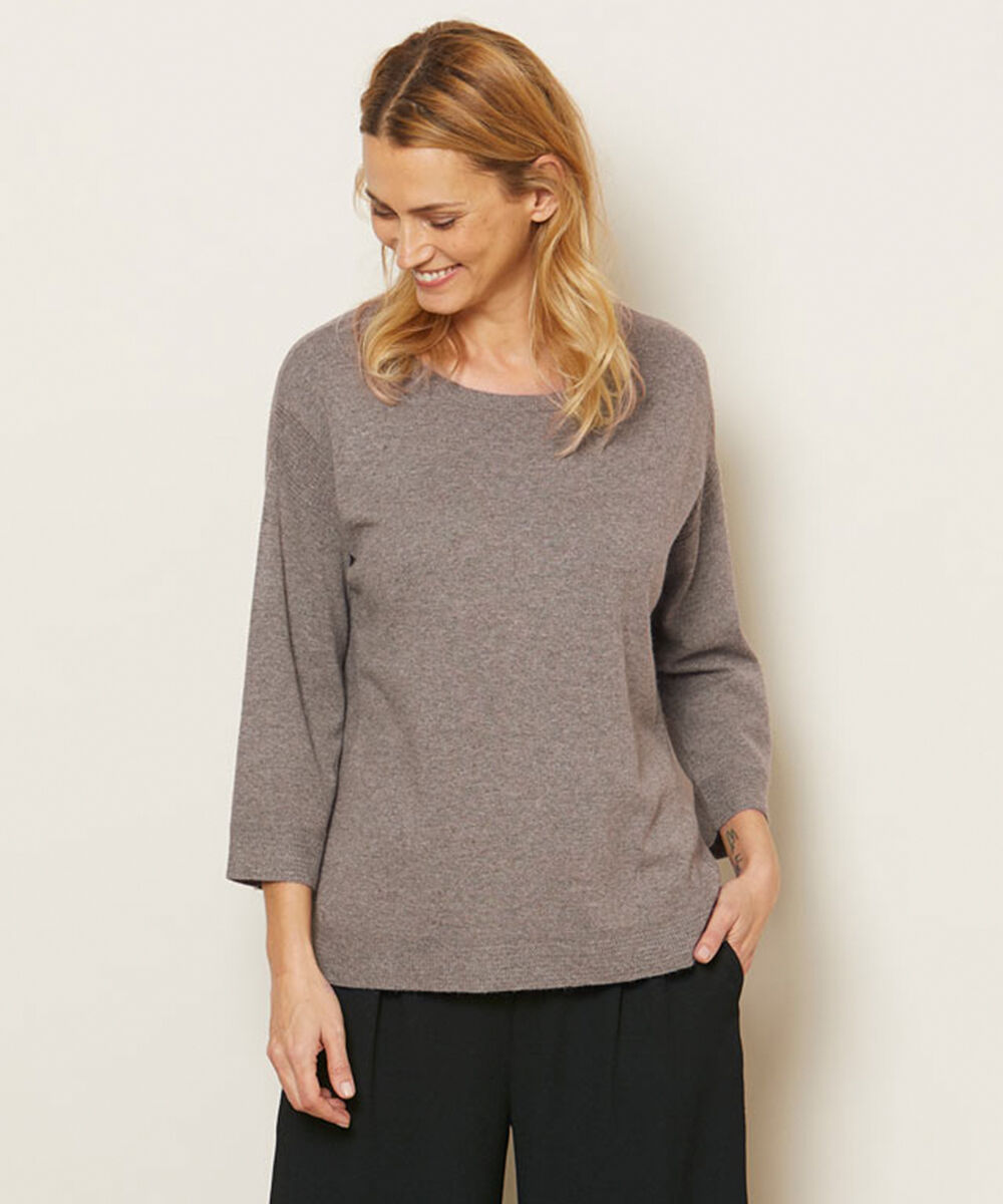 FANILSA TOPP, Brown melange