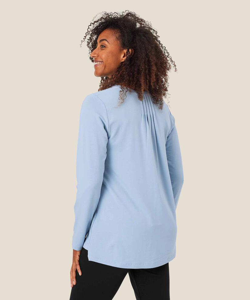 Berta JERSEY Top, Blue Fog