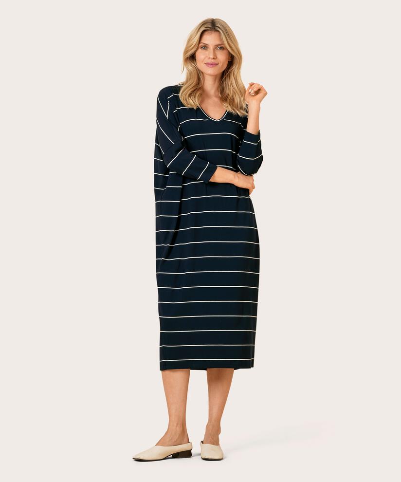 NYRINI JERSEY KLÄNNING, Navy