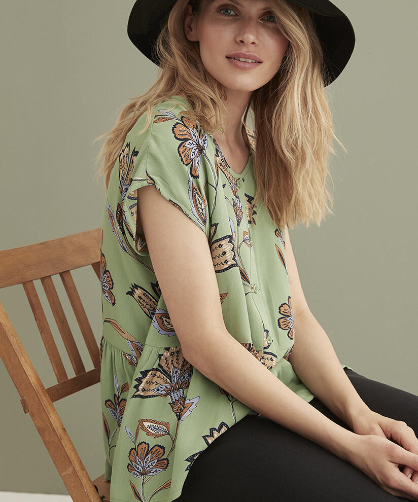 IDALI SKJORTA, Stone Green