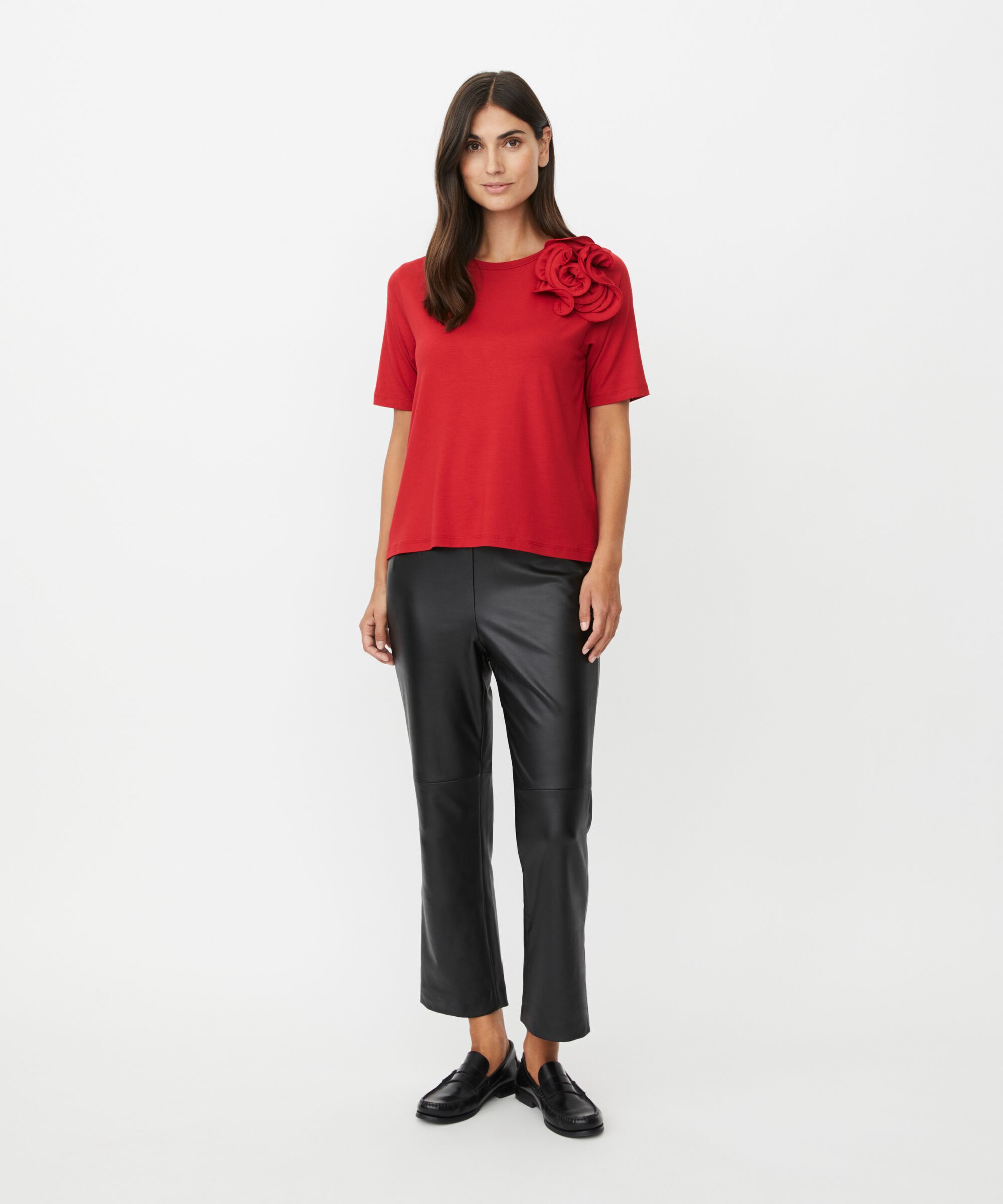 Davienne JERSEY Topp, Scarlet Sage