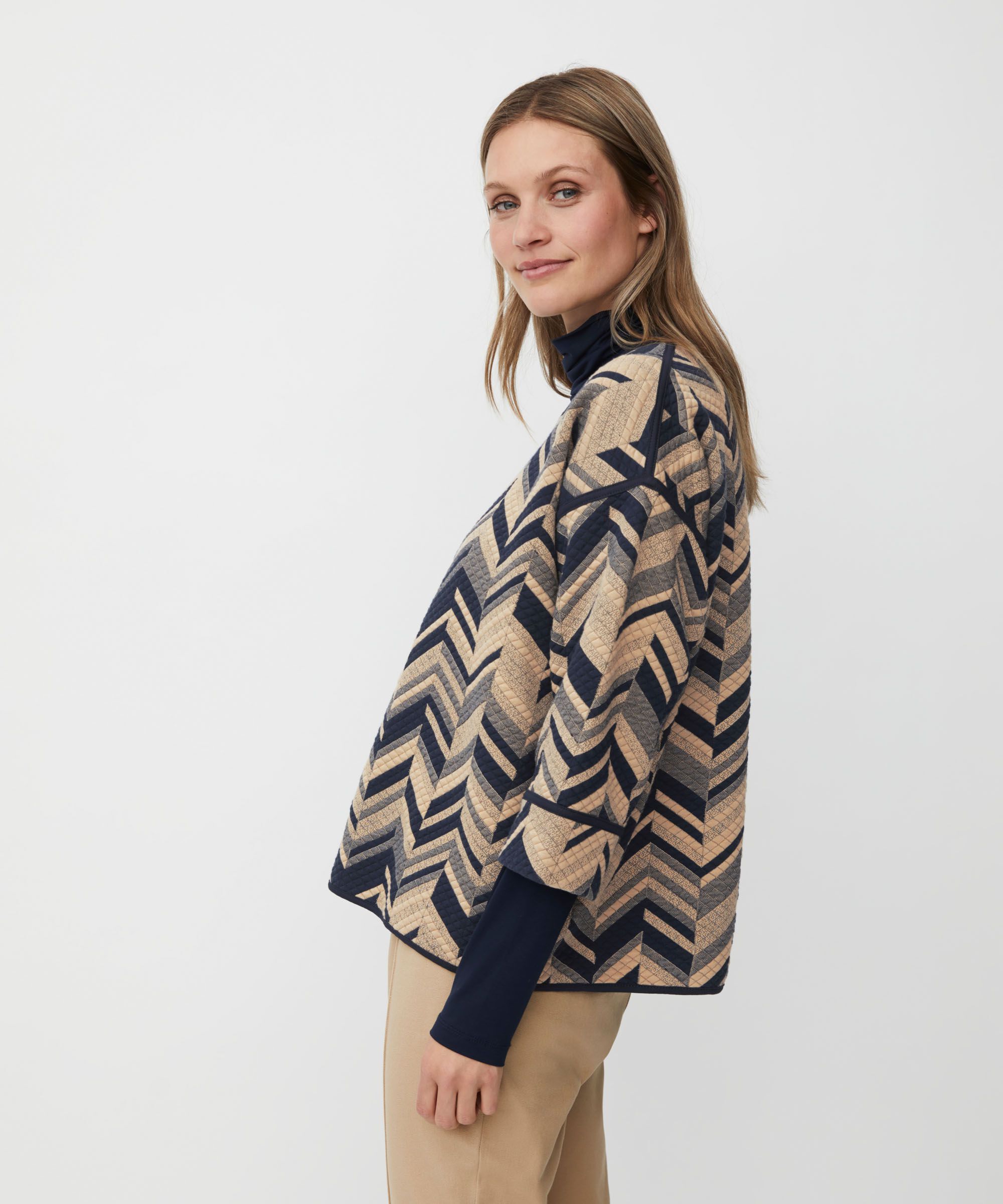 Briella JERSEY topp, Travertine