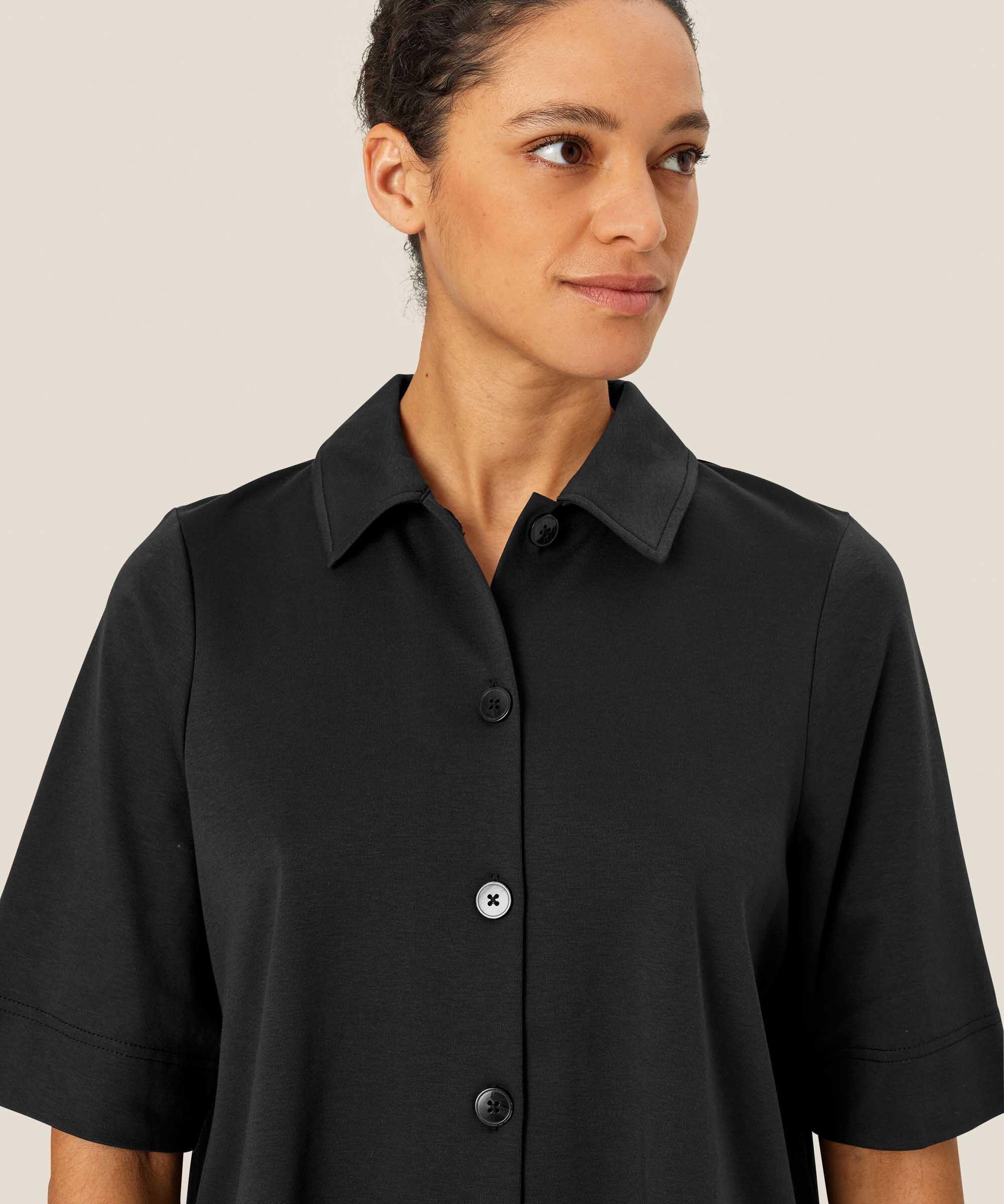Ingelisa JERSEY Skjorta, Black