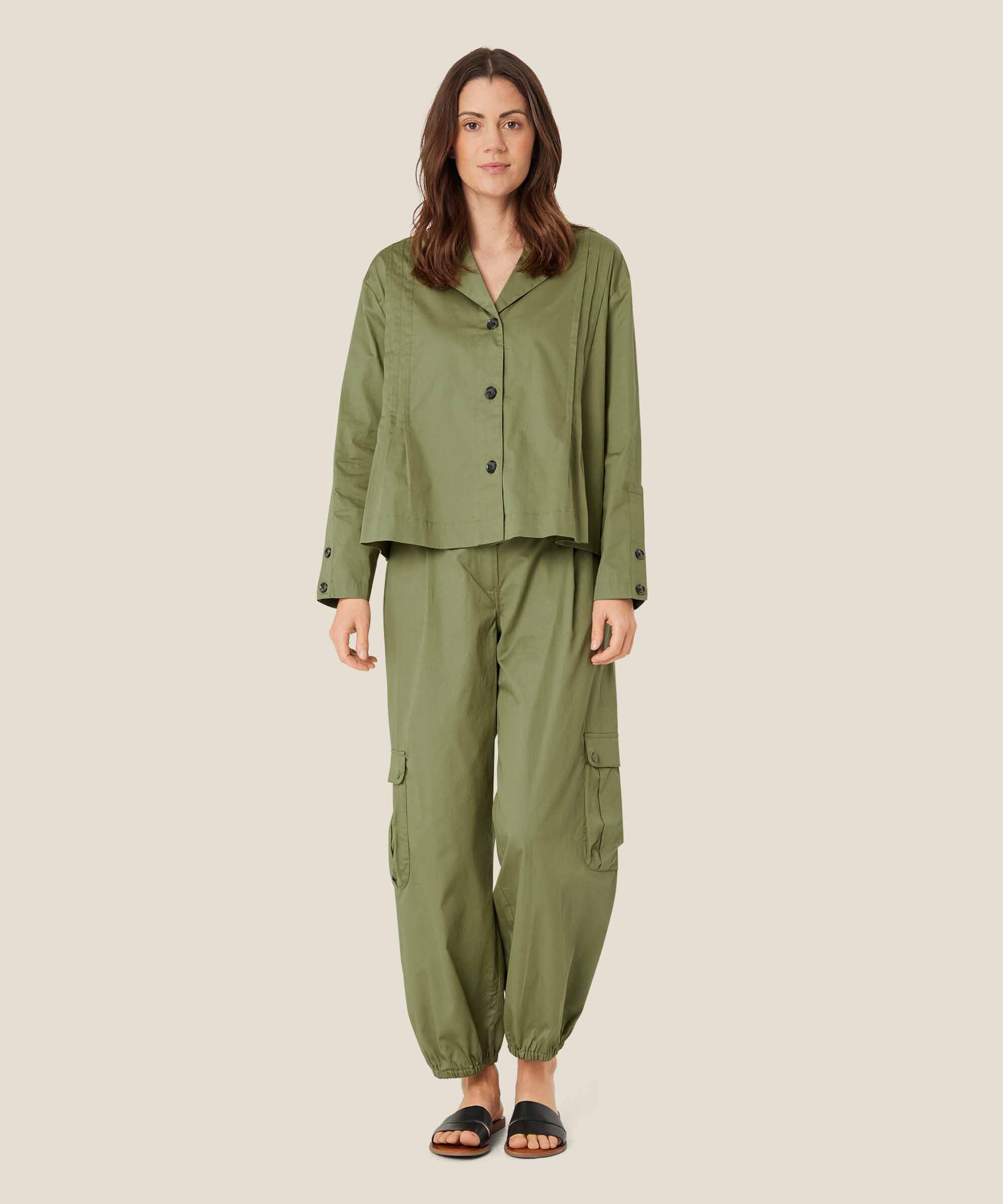Icara Skjortjacka, Loden Green