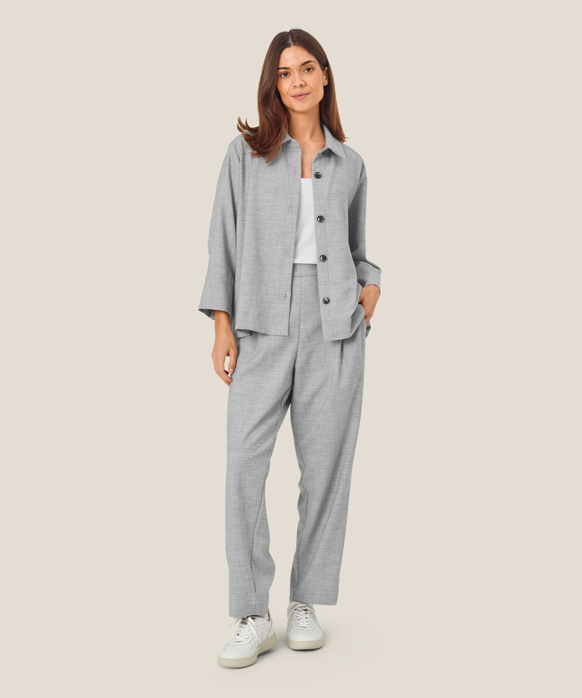 Parker Byxor, L. Grey mel.