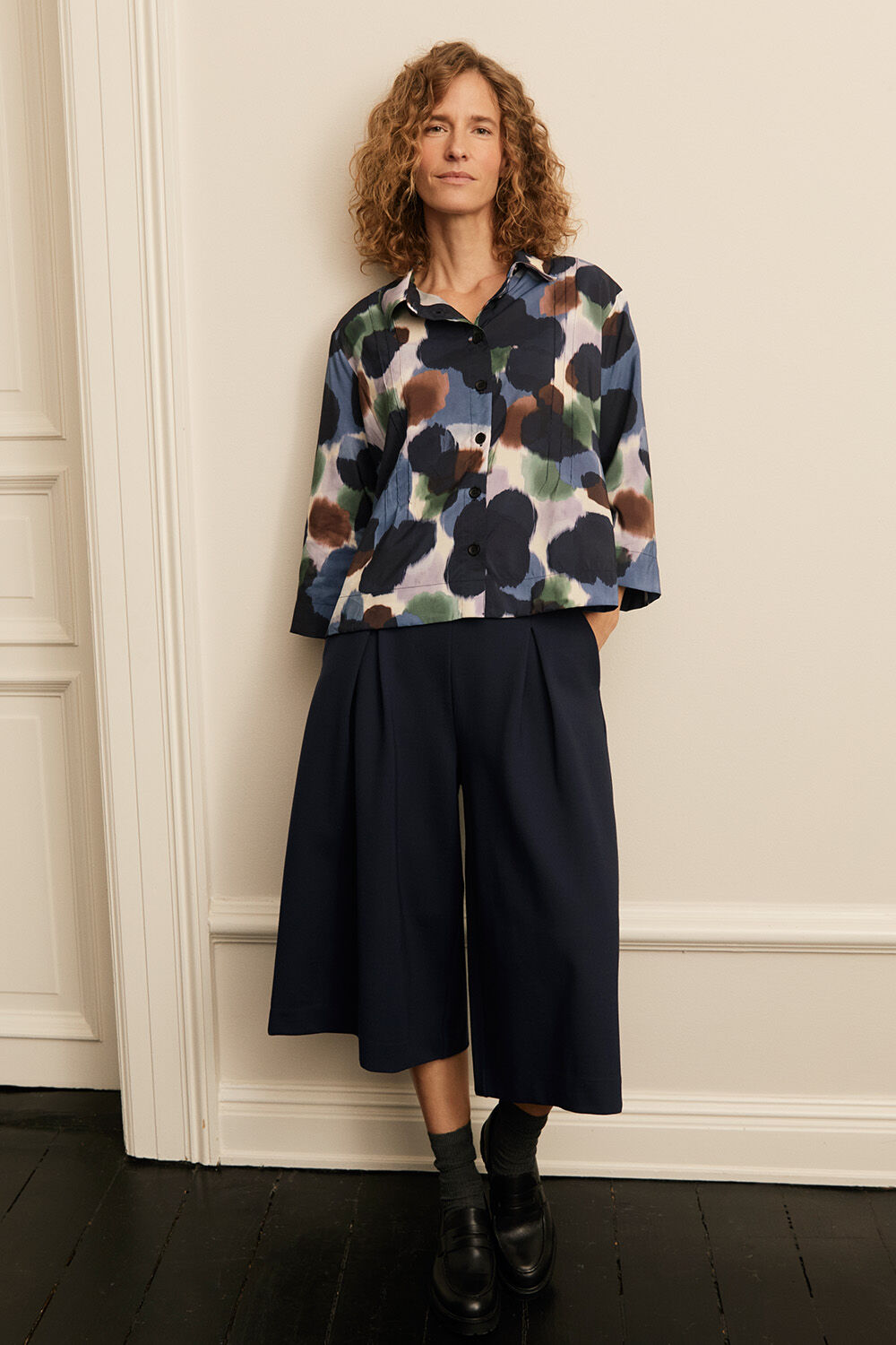 Ibilisan Skjorta - Navy Blazer, Parmona JERSEY Byxor - Navy Blazer