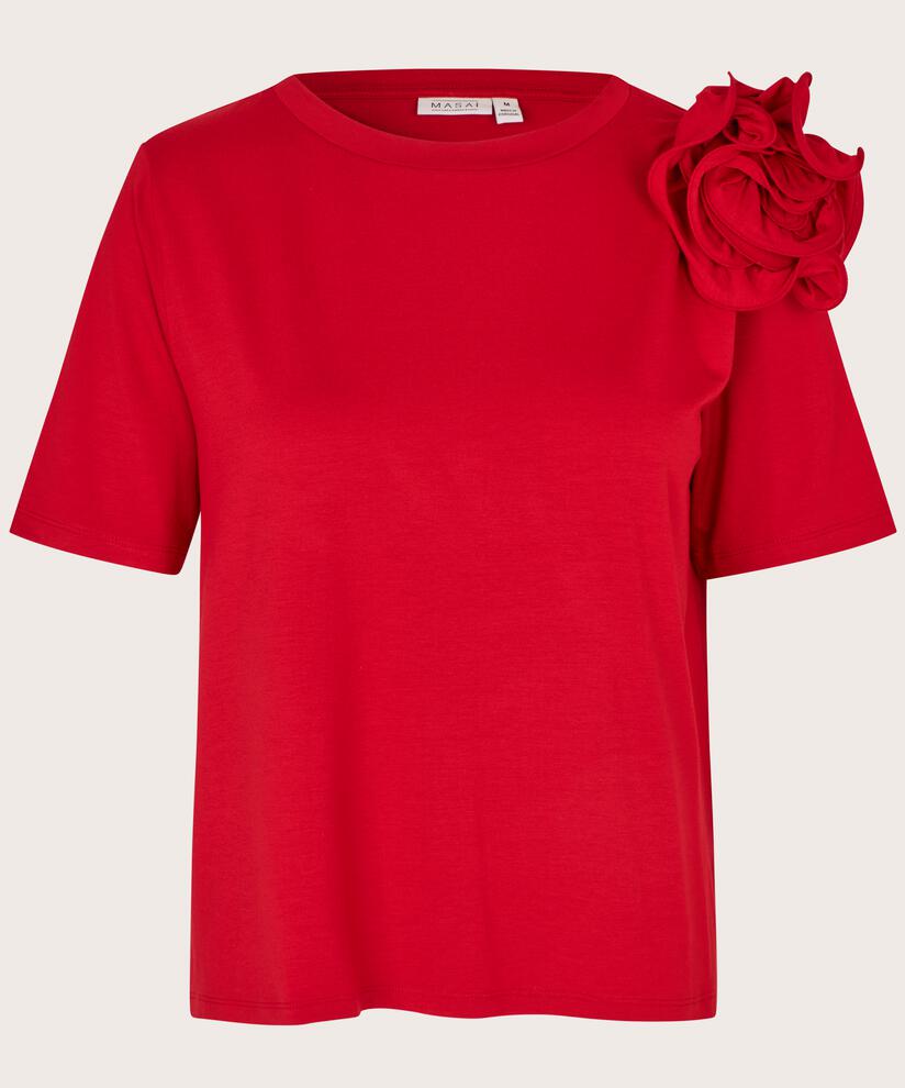 Davienne JERSEY Topp, Scarlet Sage