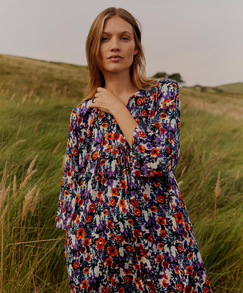 Nampula Klänning, Meadow Violet