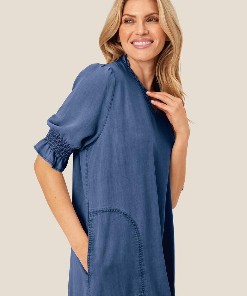 Nydelana Denim Klänning, Washed denim